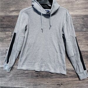 Amongst Others Gray Hooded Sweatshirt with Black Accents